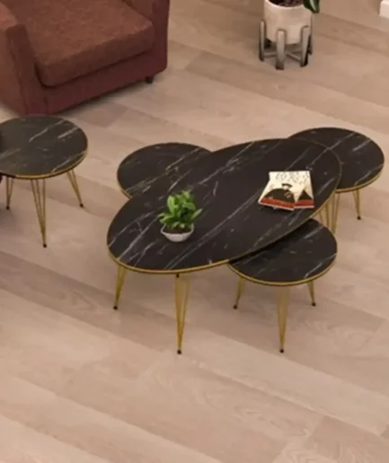 Furniture-Sarayi-Table 3 Set of coffee table + 1 center table