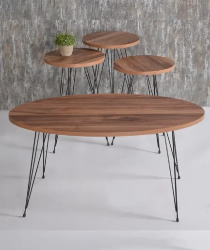 Furniture-Sarayi-Table F3031 (3) Set Coffee Table + 1 Centre Table