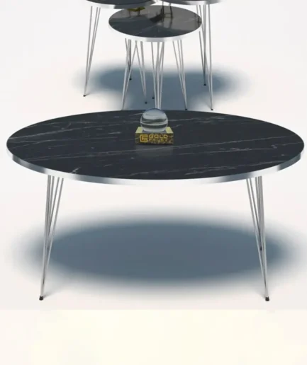 Furniture-Sarayi-Table F3103 (3) Set Coffee Table + 1 Centre Table