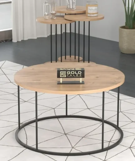 Furniture-Sarayi-Table F3317 (3) Set Coffee Table + 1 Centre Table